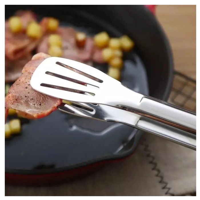 ® Maşa Paslanmaz Barbekü Maşası - 25 Cm Mutfak Ekmek Maşası