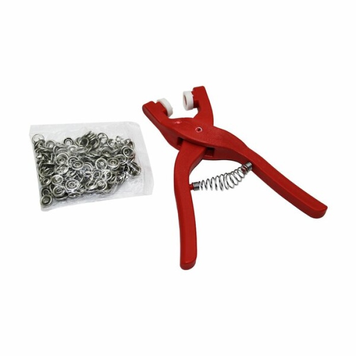 Biyomak® Yuvarlak Halkalı Kuş Gözü Pensesi 9.5 Mm - Bebek Elbise Çıtçıt Montaj Seti