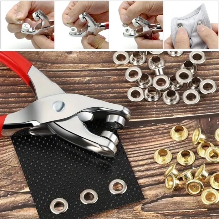 ® Metal 200 pcs Çıtçıt ve Pense Seti Makinesi  Bebek Elbise Çıtçıt Montaj Seti