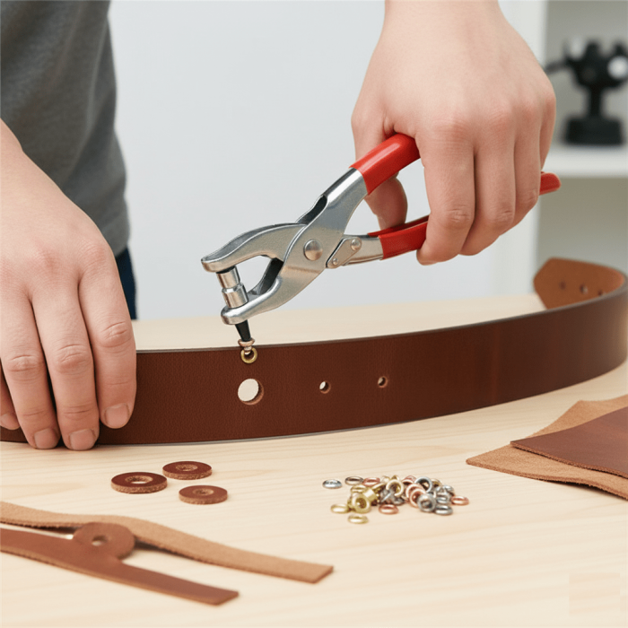 Biyomak® Kemer Delme Perçin Atma Pensesi 2 li Seti