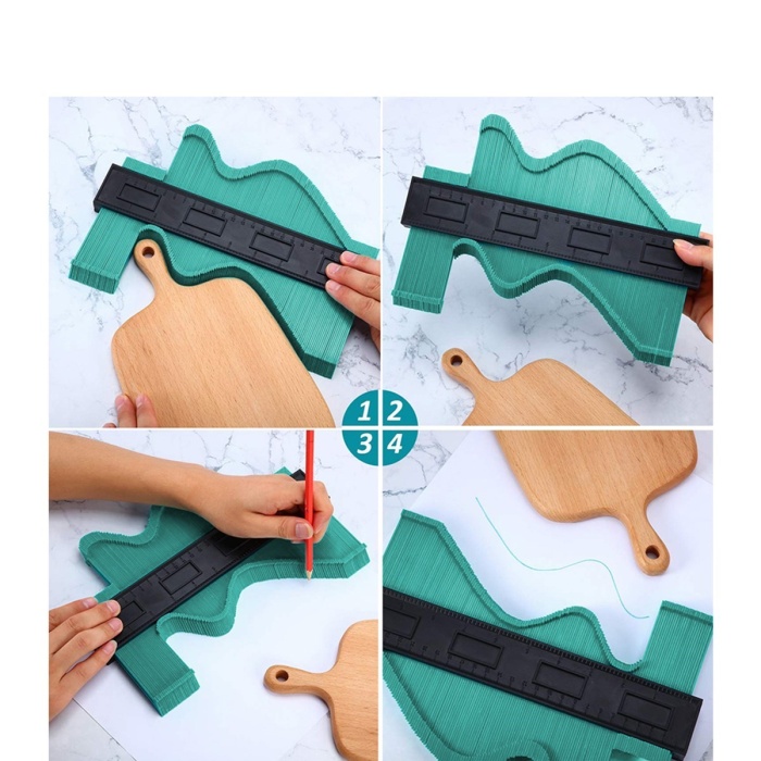 ® Şekil Profil Kontür Ölçer Kalıp Çıkarma Aparatı  12 Cm