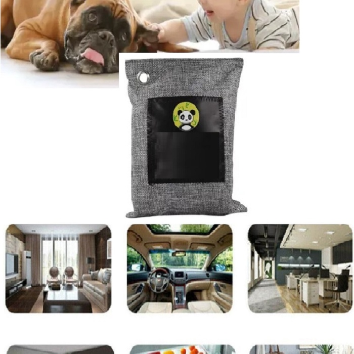 ® Hava Temizleme Torbası 100g Araba- Dolap- Banyo- Evcil Hayvan Koku Giderici- Bambu Kömür Koku Emici