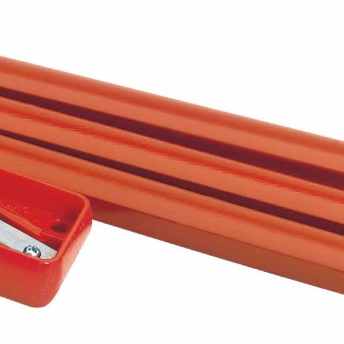 ® Marangoz Kalemi 12li - Kırmızı