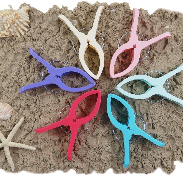 ® Plaj Havlu Mandalı - Şezlong Mandalı - Mandal XL 2 Adet