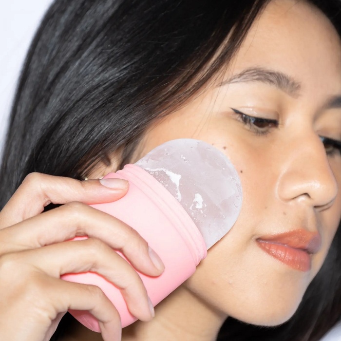 Biyomak® Silikon Buz Rulosu Buz Topu Kalıbı Yüz Buz Uygulama Masajı Cilt Bakım Kalıbı