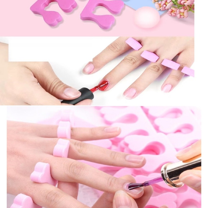 ® 5 Adet Pedikür El Ayak Parmak Ayırıcı Tırnak Boyama Yumuşak Köpük Ayak Sedye