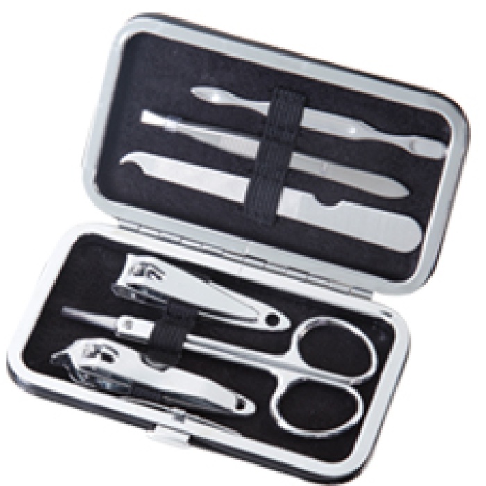 ® 6 Parça Profesyonel Manikür Seti -Tırnak  Makası- Kaş Makas- Cımbız - Törpü Seti