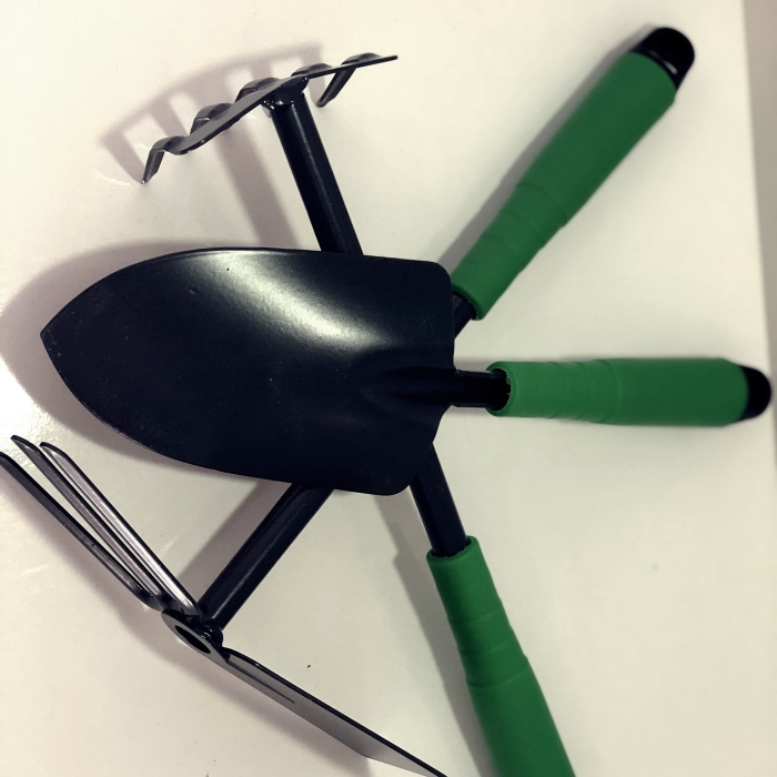 ® 3 Parça Bahçe Seti - Çapa Tırmık Kazma Set