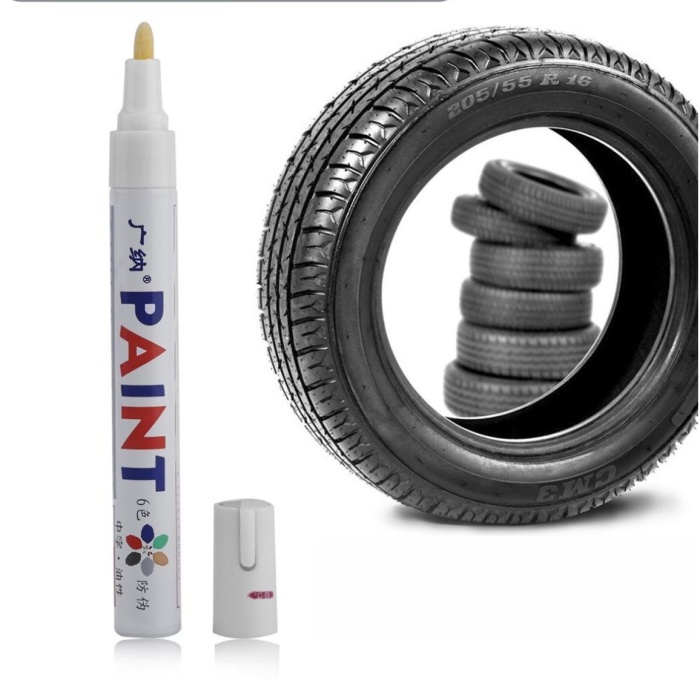 ® Lastik Yazı Kalemi - Beyaz