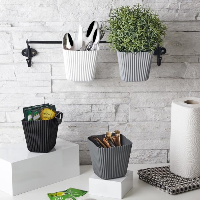 ® Duvara Asılan Çok Amaçlı Organizer - 2&amp;#39;li Saksı Set