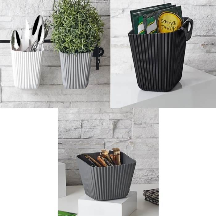 ® Duvara Asılan Çok Amaçlı Organizer - 2&amp;#39;li Saksı Set