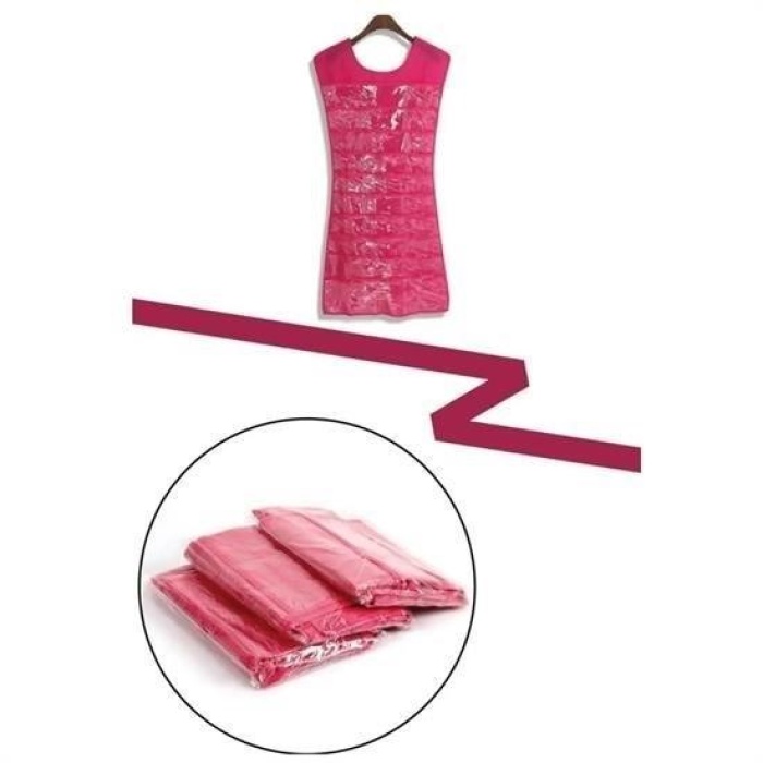 Biyomak® Elbise Şeklinde Takı Düzenleyici İki Taraflı Mücevherler Ve Takılar İçin Takı Organizer