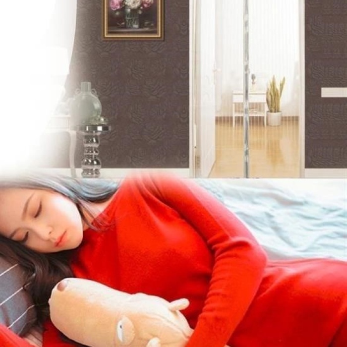 ® Pratik Manyetik Mıknatıslı Beyaz Kapı Pencere Sinekliği Tülü 90 x 210 cm