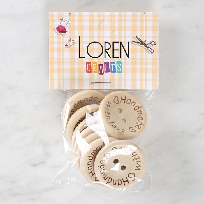 ® Loren Crafts Handmade 8li Düğme - 1616