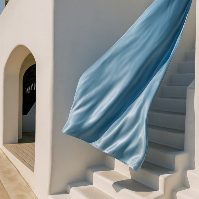 Biyomak® Antibakteriyel Terletmeyen İpek Saten Yastık Kılıfı 2li 50x70 Mavi