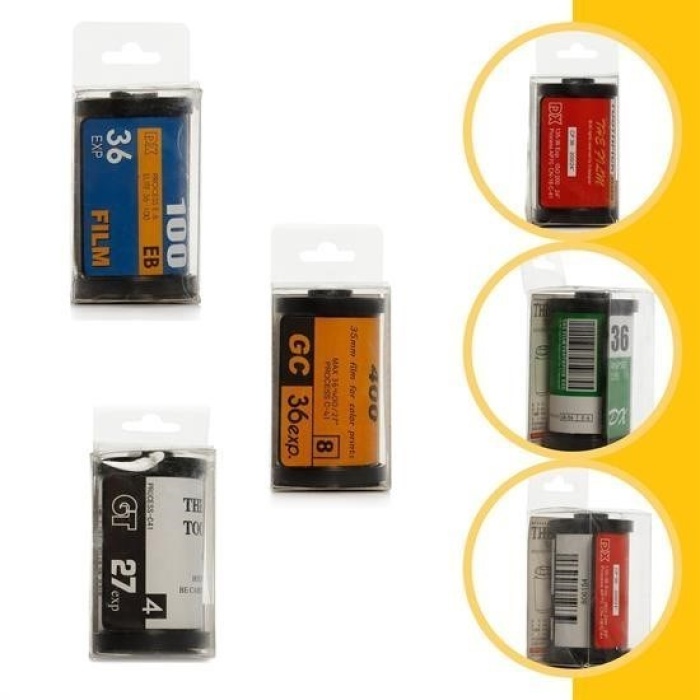 ® Dörtgen Fotoğraf Filmi Şeklinde Kürdanlık Kürdan Tutucu Kutu