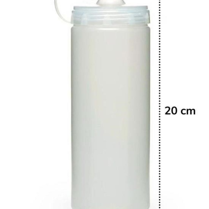 ®  Şeffaf Kapaklı Sızdırmaz Yağlık Sosluk Şişesi Plastik Yağdanlık 400 ml AP-9028