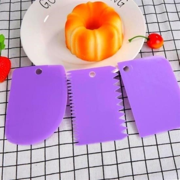 ®  Pasta Hamur Şekillendirici Spatula Kesici Kazıyıcı Dekoratör Set