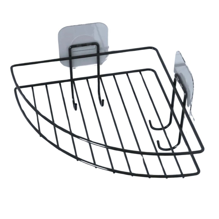 ®  Yapışkanlı Banyo Köşeliği Kancalı Köşe Rafı Duş Şampuanlık Duvar Düzenleyici Organizer Raf