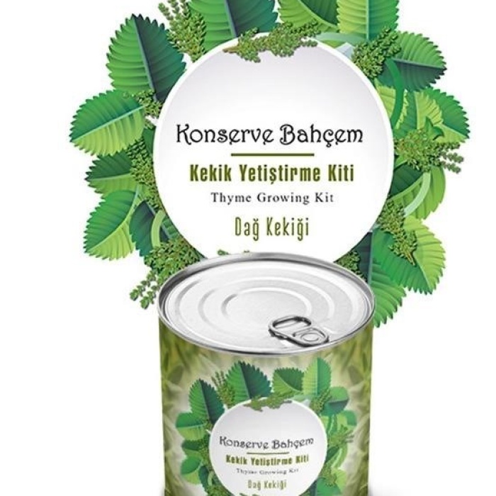 Biyomak®  Konserve Bahçem Evde Konservede Kekik Dağ Kekiği Yetiştirme Kiti
