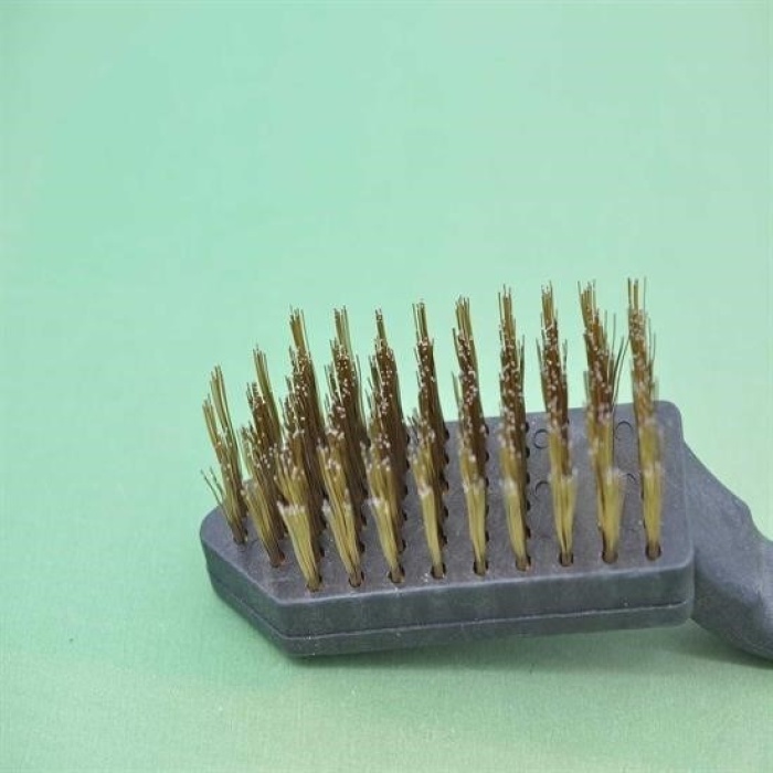 ®  Metal Tel Fırça Plastik Saplı Pas Kir Sökme Temizleme Fırçası