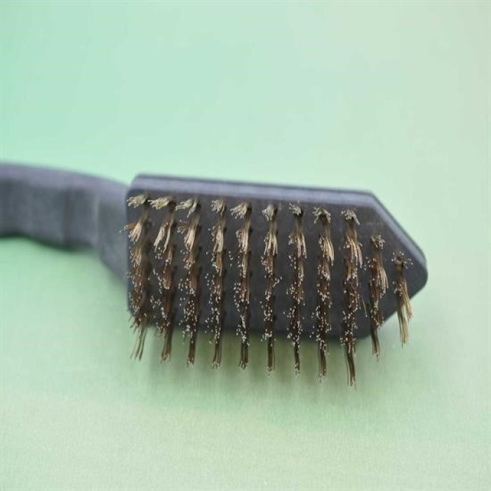 ®  Metal Tel Fırça Plastik Saplı Pas Kir Sökme Temizleme Fırçası