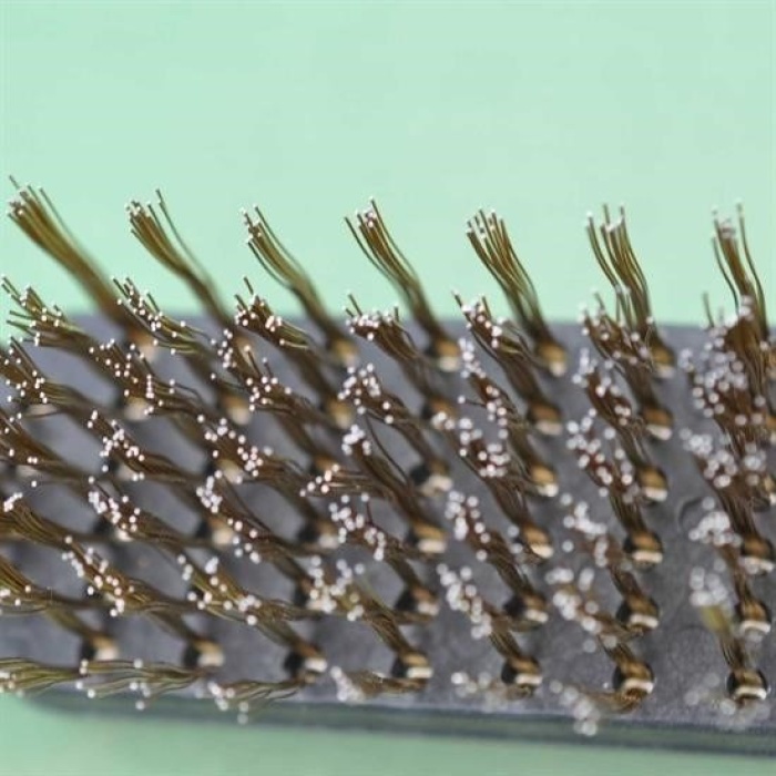 ®  Metal Tel Fırça Plastik Saplı Pas Kir Sökme Temizleme Fırçası