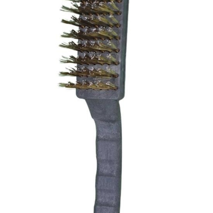 ®  Metal Tel Fırça Plastik Saplı Pas Kir Sökme Temizleme Fırçası