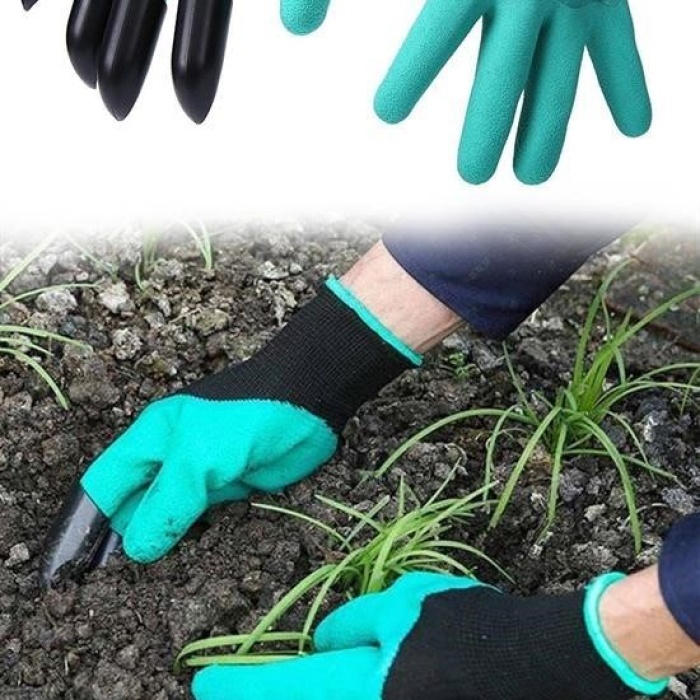 ®  Toprak Kazma Ekme Çapalama İçin Korumalı Bahçe Bahçivan Eldiveni