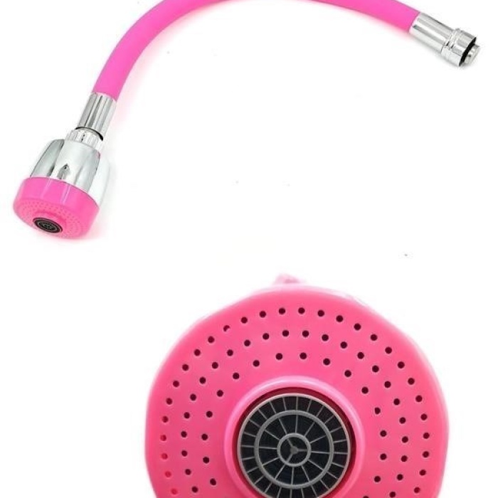 ®  Oynar Başlıklı Tasarruflu Kubar Musluk Borusu ve Başlığı  Pembe