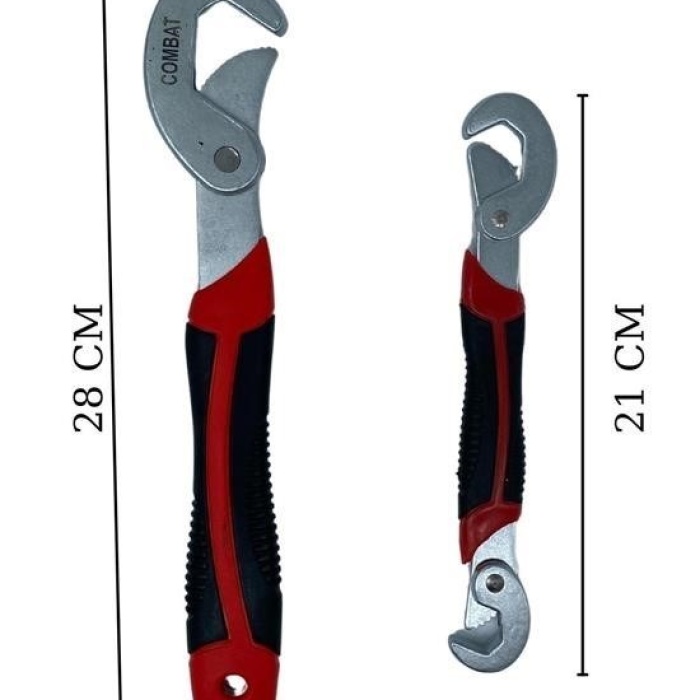Biyomak®  Çok Fonksiyonlu Ergonomik  Ayarlanabilir Büyük Küçük Akıllı Pense Anahtar 2li Set
