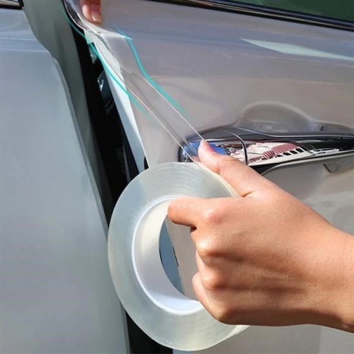 Biyomak®  Şeffaf Su Geçirmeyen  Dayanıklı Kolay Yapışan Çizilmeye Dayanıklı Oto Darbe Koruyucu Bant