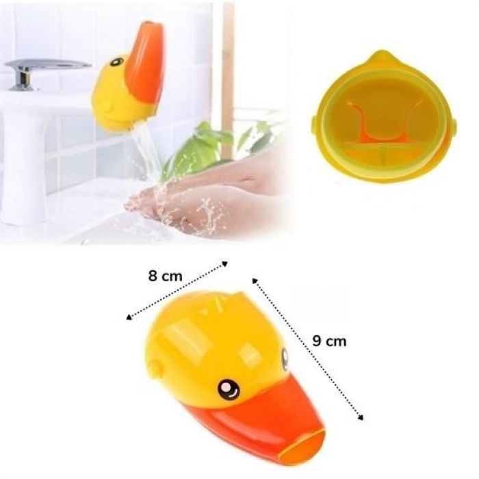 ®  Çocuklar İçin Eğitici ve Güvenli Musluk Uzatıcı Genişletici Başlık Aparatı Ördek Figürlü