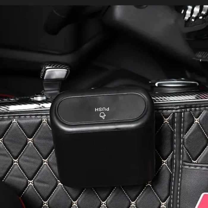 ®  Araç İçi Takılarak Sabitlenebilen Mini Kapaklı Çöp Kovası