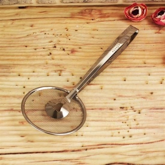 ®  Çok Amaçlı Süzgeçli Paslanmaz Metal Haşlama Ve Kızartma Maşası