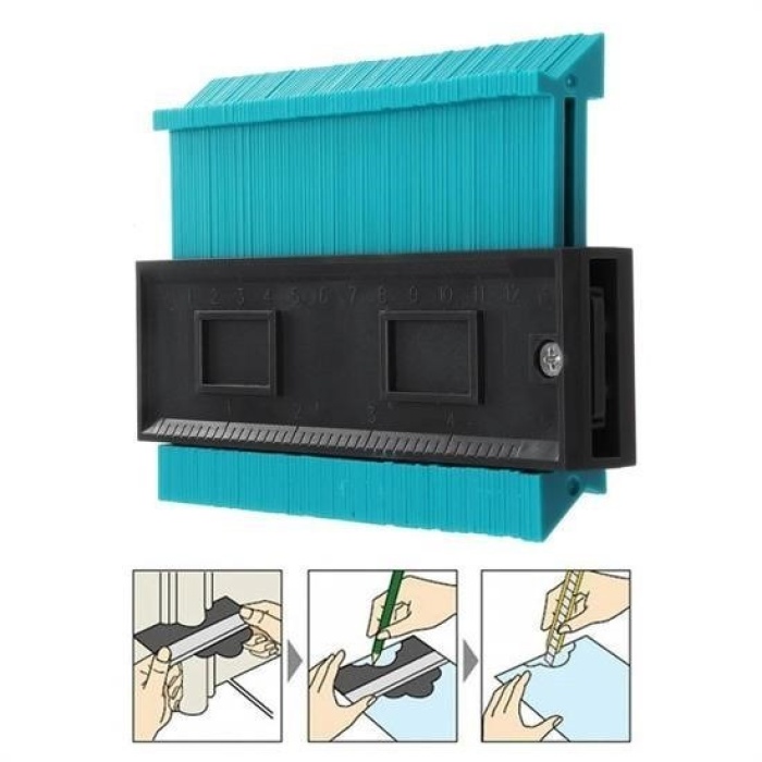 ®  Çok Fonksiyonlu Plastik Kontur Ölçüm Cihazı Ahşap Fayans Şekillendirme Kalıbı