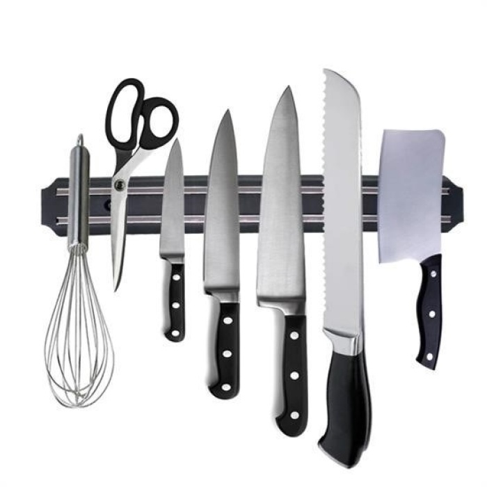 ®  Mıknatıslı Paslanmaz Duvar Bıçak Askısı Standı 33 Cm  Aparat