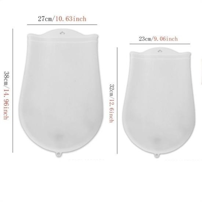 ®  Orta Hamur Torbası Silikon Şeffaf Hamur Yoğurma Torbası Ekmek Makarna Mantı  Hamuru Kolay Yo