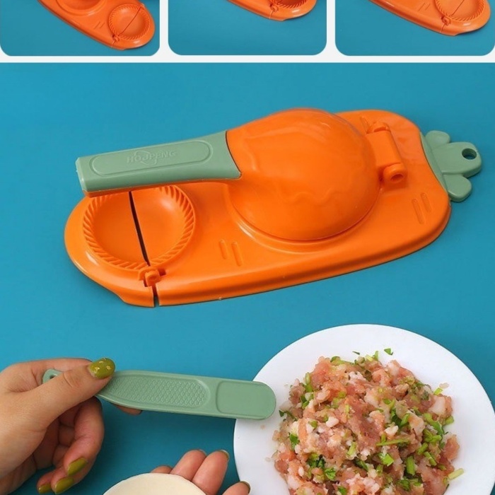 ®  Havuç Tasarımlı Şık  Pratik  Börek Mantı Hamuru Presleme  Börek Yapma Kalıbı