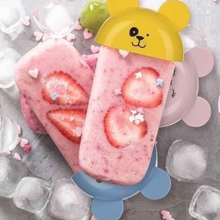 Biyomak®  4lü Kolay Şekillendirici Sevimli Çocuk Meybuz  & Dondurma Kalıbı AP-9179