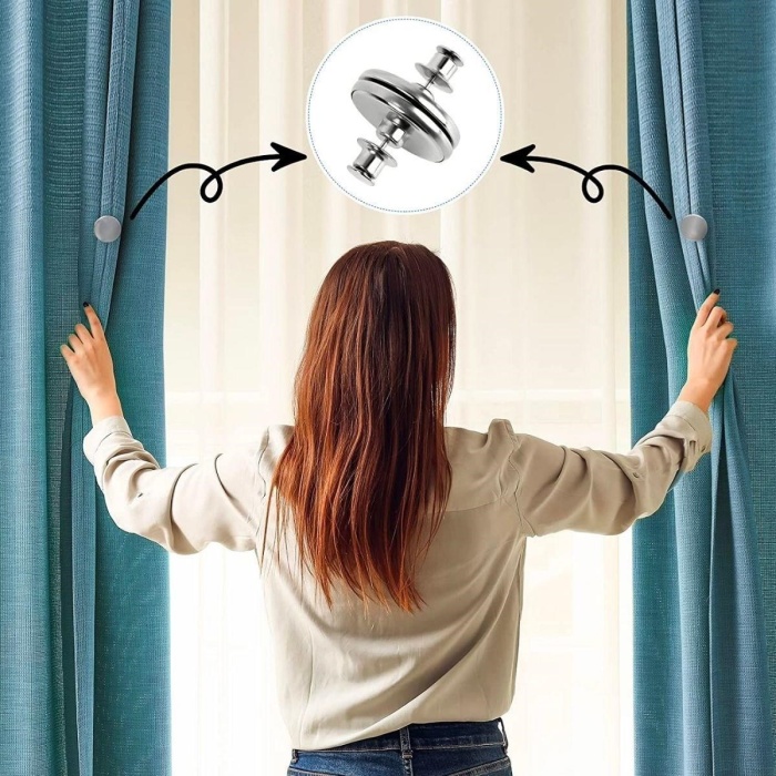 Biyomak®   Perde ve Kumaş Tutturma Mıknatısı 2 Adet