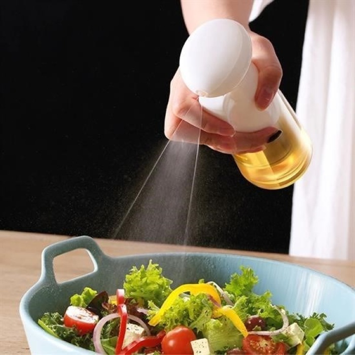 ®   Çok Amaçlı Cam Şişe Püskürtmeli Dağıtıcı Yağdanlık Limonluk Sirke Sosluk Spreyi Beyaz