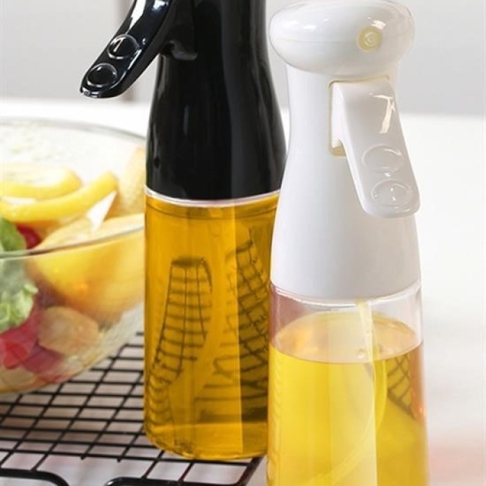 ®   Çok Amaçlı Cam Şişe Püskürtmeli Dağıtıcı Yağdanlık Limonluk Sirke Sosluk Spreyi Siyah