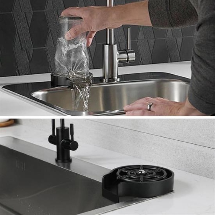 ®  Yüksek Basınçlı Otomatik Bardak Yıkama Aparatı Mutfak Lavaboları İçin Hızlı Kupa Durulayıcı