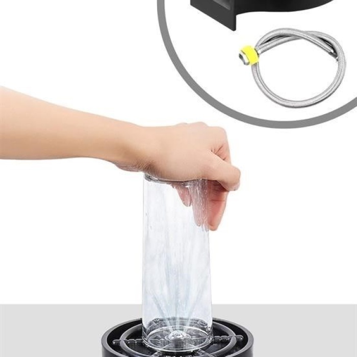 ®  Yüksek Basınçlı Otomatik Bardak Yıkama Aparatı Mutfak Lavaboları İçin Hızlı Kupa Durulayıcı