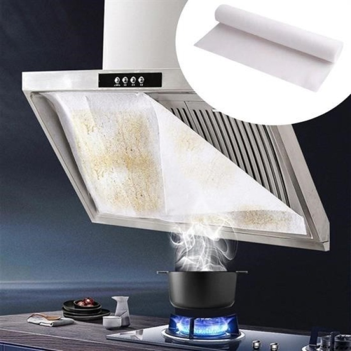®  2li Yağ Emici Duman Önleyici Pratik Mutfak Davlumbaz Koruyucu Dayanıklı Yedek Filtre 45x90cm