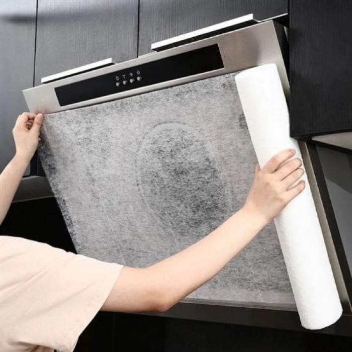 ®  2li Yağ Emici Duman Önleyici Pratik Mutfak Davlumbaz Koruyucu Dayanıklı Yedek Filtre 45x90cm