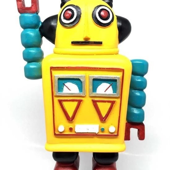 Biyomak® Nostaljik Sevimli Uzaylı Robot Şeklinde Figür Biblo