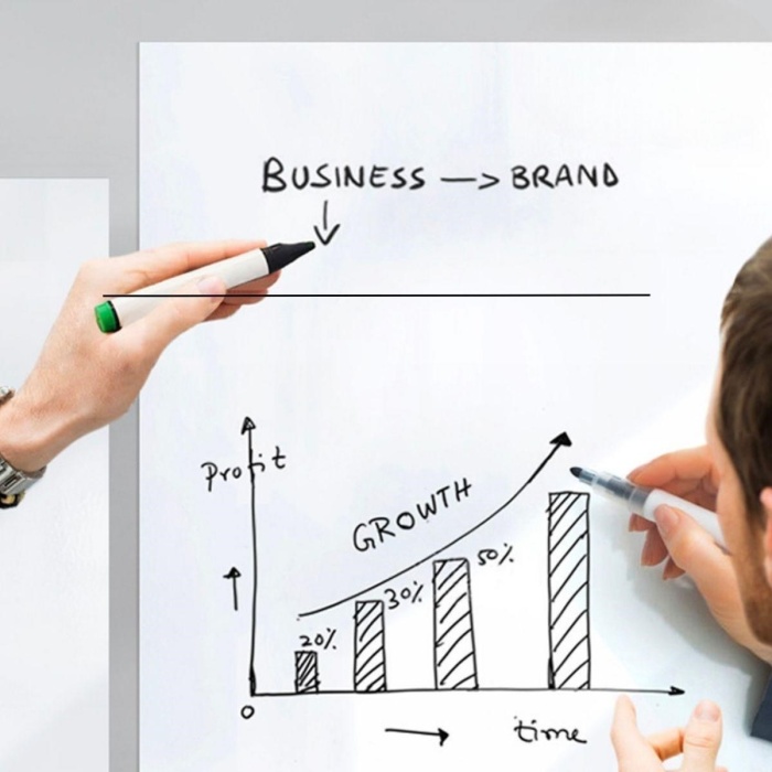 Biyomak®  Silinebilir Kalemli Sticker  Duvara Yapışabilen Yazı Tahtası 60x100 cm