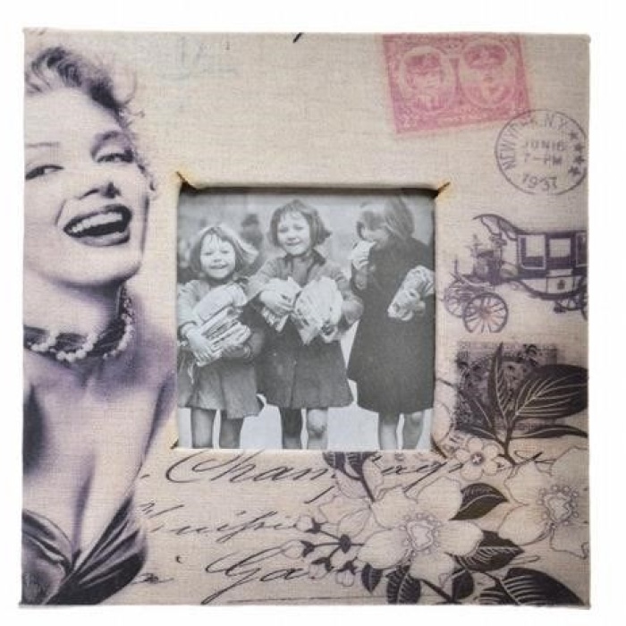 Biyomak® Marilyn Monroe Tasarım Ahşap Resim Fotoğraf Çerçevesi